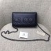 Gucci XL leather mini bag 421850 black