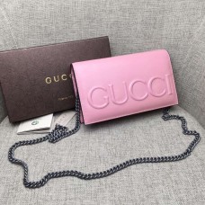 Gucci XL leather mini bag 421850 pink