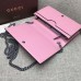 Gucci XL leather mini bag 421850 pink