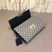 Gucci padlock GG supreme clutch 432125 black