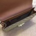 Gucci padlock GG supreme clutch 432125 brown