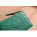 Gucci GG Marmont Leather Pouch Clutch Bag 476440 Green