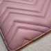 Gucci GG Marmont Leather Pouch Clutch Bag 476440 Pink