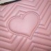 Gucci GG Marmont Leather Pouch Clutch Bag 476440 Pink