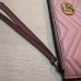 Gucci GG Marmont Leather Pouch Clutch Bag 476440 Pink