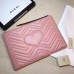 Gucci GG Marmont Leather Pouch Clutch Bag 476440 Pink