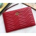 Gucci GG Marmont Leather Pouch Clutch Bag 476440 Red