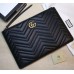 Gucci GG Marmont Leather Pouch Clutch Bag 476440 Black