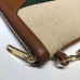 Gucci Web Vintage Canvas Pouch Clutch Bag 576053 Beige 2019