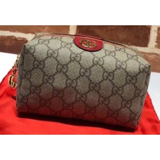 Gucci Double G Ophidia GG Cosmetic Case 548393 Red 2019