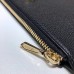 Gucci Zumi Grainy Leather Pouch Clutch Bag 570728 Black 2019