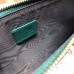 Gucci Zumi Grainy Leather Pouch Clutch Bag 570728 Green 2019