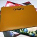 Gucci Zumi Grainy Leather Pouch Clutch Bag 570728 Yellow 2019