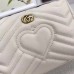 Gucci GG Marmont Cosmetic Case Bag 476165 White 2017