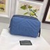 Gucci GG Marmont Cosmetic Case Bag 476165 Blue 2017