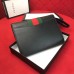 Gucci Sylvie Web Leather Small Wristlet Clutch Bag 477627 Black 2018