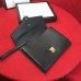 Gucci Sylvie Web Leather Small Wristlet Clutch Bag 477627 Black 2018