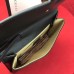 Gucci Sylvie Web Leather Small Wristlet Clutch Bag 477627 Black 2018