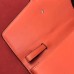 Gucci Sylvie Web Leather Small Wristlet Clutch Bag 477627 Orange 2018