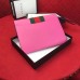 Gucci Sylvie Web Leather Small Wristlet Clutch Bag 477627 Pink 2018