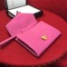 Gucci Sylvie Web Leather Small Wristlet Clutch Bag 477627 Pink 2018