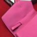 Gucci Sylvie Web Leather Small Wristlet Clutch Bag 477627 Pink 2018