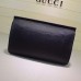 Gucci Bamboo Daily leather clutch 387220 2016 in black