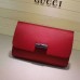 Gucci Bamboo Daily leather clutch 387220 2016 in red