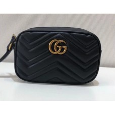 Gucci GG Marmont Matelassé Clutch 443438 Black 2018