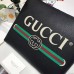 Gucci Print Leather Medium Portfolio 500981 Black 2018