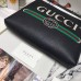 Gucci Print Leather Medium Portfolio 500981 Black 2018