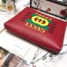 Gucci Print Leather Medium Portfolio 500981 Red 2018