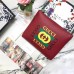 Gucci Print Leather Medium Portfolio 500981 Red 2018