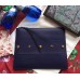 Gucci leather studded pouch 427003 blue