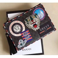 Gucci Courrier GG Supreme Pouch 496346 Black 2018