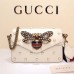 GUCCI BROADWAY LEATHER CLUTCH WITH PEARS 453778 2017 WHITE