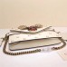 GUCCI BROADWAY LEATHER CLUTCH WITH PEARS 453778 2017 WHITE