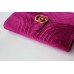 Gucci GG Marmont Velvet Clutch ‎498079 Fuchsia 2018