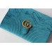 Gucci GG Marmont Velvet Clutch ‎498079 Petrol Blue 2018