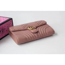 Gucci GG Marmont Clutch ‎498079 Dusty Pink 2018