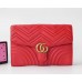 Gucci GG Marmont Clutch ‎498079 Red 2018