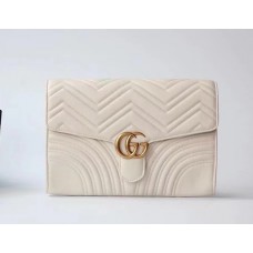 Gucci GG Marmont Clutch ‎498079 White 2018