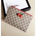 Gucci GG Supreme Pouch with Cherries 475042