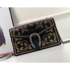 Gucci Dionysus Small Printed Shoulder Bag 400249 Black 2018
