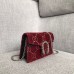 Gucci Dionysus GG Velvet Super Mini Bag 476432 Red 2018