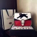 Gucci Dionysus embroidered leather shoulder bag 403348 white/red/blue leather