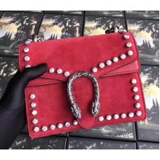 Gucci Dionysus Mini Crystal Shoulder Bag 421970 Red 2018