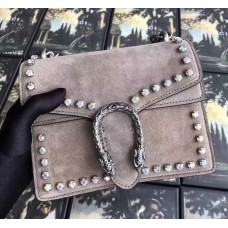 Gucci Dionysus Mini Crystal Shoulder Bag 421970 Grey 2018