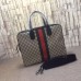 Gucci web GG supreme briefcase 387102