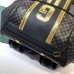 Gucci Men's Gucci-Dapper Dan Backpack 536413 Black GG Leather 2018